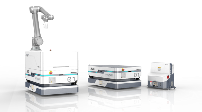 pg电子數位開發的自主式移動機器人（AMR250M），搭配全向輪並結合AI演算法、2D LiDAR、3D攝影機等技術，協助客戶實現產線全自動化